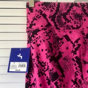 NEW Ultra High Rise Legging Workout - Hot Pink Black - JoyLab - Snake Print - S